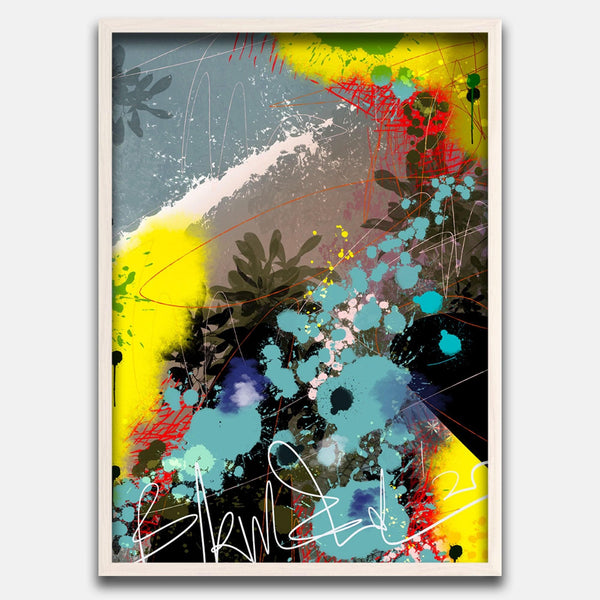 Colourbloom 1 - Abstract Collection - Baskı Ürün Hikayesi Birim Erol'un ilk dijital çalışmalarından biri olan Soyut Koleksiyon, estetik kaygıların farklı doku, fırça ve renklerin duyu ile dijital sanata yansıtılmasıdır. Koleksiyondaki her bir eser 20 edis